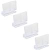 SCUDGOOD 4pcs Acquario Vetro Cover Holder Acrilico Clip Universale Coperchio Clip Per Acquari Rimless Trasparente Per 6mm Spessore Vetro Acrilico Clip Coperchio Acrilico Clip Acquari Vetro Acrilico Clip di