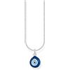THOMAS SABO Collana con ciondolo occhio nazar blu KE2218-007-1 in argento sterling 925, misura unica, Argento sterling, Nessuna pietra preziosa