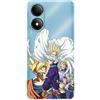 LA CASA DE LAS CARCASAS Custodia compatibile con ZTE Blade A33s ufficiale Dragon Ball Guerrieri Saiyans per proteggere il tuo cellulare. Custodia in silicone trasparente flessibile con licenza ufficiale Dragon Ball