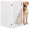 Relaxdays Cancelletto di Sicurezza per Cani, Cancellino Scale per Cuccioli, Barriera Animali, HxL: 91,5x103 cm, Bianco