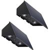 Lumisky Set di 2 faretti solari da parete a LED bianchi da fissare 2 x BLINKY H18 cm