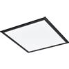 Eglo connect LED lampada da soffitto Salobrena-C, 1 fiamma, struttura in | alluminio e plastica nero e bianco, telecomando, cambio temperatura colore (caldo - freddo), RGB, dimmerabile, L x P 45 cm