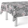 Martina Home Tovaglia in tela cerata Jucar, rotonda, 140 cm, colore: grigio