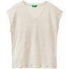 United Colors of Benetton T-Shirt 3KGQD103M, Beige 152, XS Donna