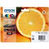 Epson Multipack Nero / Ciano / Magenta / Giallo C13T33374010 33 5 Cartucce D'Inchiostro: T Originale