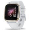Garmin Smartwatch 1.4 AMOLED GPS Satellitare Orologio Cardio e Fitness colore Oro Cinturino Bianco - 010-02701-12