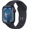 Apple Watch Series 9 GPS + Cellular Cassa 41mm in Alluminio Mezzanotte con Cinturino Sport Mezzanotte - M/L MRHT3QLA