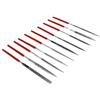 SE 73810DF - Set di 10 mini lime ad ago diamantate, grana 150, forme assortite, lunghezza 8,9 cm, ideale per gioielli, legno, pietra, vetro, pietre preziose