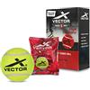 Vector X Cricket Tennis Ball (Heavy) (Pack of 6) YLW