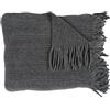 HOME DECO FACTORY THE HOME DECO FACTORY Plaid ciniglia in poliestere con frange, 120 x 150 cm