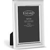 Edzard Cornice per foto Telde per foto 10 x 15 cm, nobile argentata, protetta contro l'appannamento, con 2 appendini
