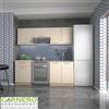 Garnero Arredamenti Cucina moderna componibile completa beige rovere MATRIX 200 cm lineare design