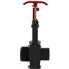 Steinbach Valvola a saracinesca per Tubo Flessibile, Diametro 38 mm, Filettatura Maschio 1,5, 060020, Nero