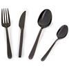 Barazzoni, Set di Posate da Tavola Malachite Titanio, Monoblocco in acciaio inox 18/10, per 6 persone, 24 pezzi: 6 forchette, 6 cucchiai, 6 coltelli, 6 cucchiaini da tè