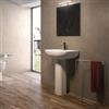 FRANKE Lavabo in ceramica con colonna 45 cm bianco - Ligor