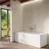 DEGHI Vasca da bagno reversibile 170 x 70 cm in acrilico 2 lati - Hirst
