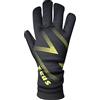 Zeus Sport GUANTI PORTIERE modello SPACE Calcio Calcetto Futsal (9, Nero)