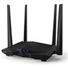 Tenda AC10 Gigabit Router Wi-Fi Dual Band AC1200 Wireless, 4 Porte Gigabit, Parental Control e Rete Ospiti, IPTV, VPN Server, IPv6, WPS, Adatto per Case a Un Piano