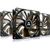 AABCOOLING Super Silent R12 - una Silenziosa e Molto Efficiente 120mm Ventola per Case PC, Ventola 120, Ventola Aspirazione, 12cm, 3 Pin Ventole 120mm, 9V Adattatore - 3 Pezzi 8,8 dB (A)