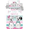 Disney Copripiumino Disney 101 dalmata 100% cotone, set da letto 100 x 135 cm, federa 40 x 60 cm
