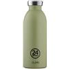 24Bottles Clima borraccia 500 ml Uso quotidiano Nero, Oliva Acciaio inossidabile