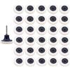 Yuhtech 31 Pezzi 2 Pollici 50 mm Ruota di Lucidatura Feltro Lana Ruota Lucidatura Spazzola per Lucidare con Manico Trapano Rettificatrice Rotazione