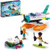 LEGO Friends Sea Rescue Plane 41752 Giocattolo da costruzione, divertimento creativo per ragazze e ragazzi dai 6 anni in su, include 2 mini-bambole e una balena bianca più un sacco di accessori