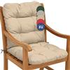 Beautissu Cuscino per sedie da giardino Flair NL 100x50x8cm - comoda e soffice imbottitura - Morbido Cuscino per interni ed esterni - ideale anche per spiaggine - beige