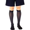 SEGRETA 00272 (Blu, M) Calza Compressione Graduata Uomo Donna, Calzino Riposante Unisex, Gambaletto in Cotone con Effetto Antifatica, Morbido e Confortevole, 14-18 mmHg