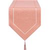 LLCUTESHOP Runner da Tavola Arancione 32 x 180 cm Moderno Innovativo Design Solido Lino Runner da Tavola, Lavabile di Alta Qualità di Grano Ear Design per Sala da pranzo Festa Decorazione di festa