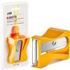 Monkey Business Karoto - Affilatrice per carote e pelaverdure, gadget da cucina divertente e unico per carote, cetrioli e altro (giallo)
