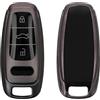 kwmobile Custodia Compatibile con Audi A6 A7 A8 Q7 Q8 con 3 tasti Keyless - Cover Chiavi Auto Protezione Copri Telecomando - Copertina Chiave - Copertura Gommata Silicone TPU