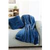 Toison d'or Cuscino Mellow in poliestere finta pelliccia, 45 x 45 cm, mezzanotte