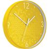 Leitz Wow Orologio da Parete al Quarzo, Adatto per Ufficio, Cucina, Soggiorno e Bagno, 29 cm, Giallo