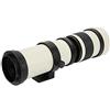 Maranon Obiettivo telescopico, bianco con 420-800MM Super Telezoom F/8.3-16 teleobiettivo a fuoco manuale per Canon EOS 100D/200D/250D/350D/400D/650D/800D/1000D/1100D/1300D/2000D/4000D, Teleobiettivo Zoom