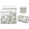 Foyer Nuage 4 sacchetti di biancheria premium a nido d'ape, per delicati, con cerniera, per organizzare borse, vestiti, biancheria intima, camicetta, calze, extra forti, piccoli (S+M+Bra+Cylin, bianco)