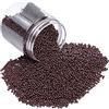 PH PandaHall - Set di 100 g/scatola di perline di rocaille, vetro, smalto per cottura, colori opachi, rotondo, marrone, 2 mm, foro: 0,3 mm