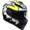 AGV CASCO K3 SV MULTI MPLK XL BUBBLE BLUE/WH/YELLOW FLUO