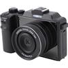 Asixxsix Fotocamera Digitale 4K, Videocamera Compatta da 56 MP con WiFi, Zoom Digitale 18x, Schermo da 3 Pollici, Fotocamera per Vlogging Leggera per YouTube, Funzione Webcam