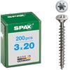 Spax T-Star Plus - Viti a testa bombata in acciaio inox tipo A2, filettatura completa, 0/3586/000/3,0/20/02