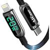 AICase Cavo da USB C a lightning, Cavo di ricarica e sincronizzazione con display LED compatibile con iPhone 13 13 Pro 12 Pro Max 12 11 X XS XR 8 Plus,airpods Pro,Supporta Power Delivery(2M)