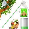 HEYIDAMAI Raccogli Frutta con Palo in Acciaio Inox Leggero 3M,Raccogli Fichi,Raccogli Fichi d'india,Attrezzo Raccogli Frutta,Raccoglifrutta Regolabile in Altezza,raccogli Mele