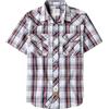 Dubinik® Camicia Uomo Maniche Corte a Quadri Western con Bottoni Automatici Stile Cowboy Arancione Nero 3XL