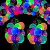 LKITMIUT 109 Pack Palloncini al Neon UV Luminosi Fosforescenti in Lattice con Stelle Fluorescenti Reattive Alla Luce Nera - Neon Party Supplies per Feste
