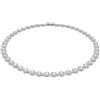 Swarovski Collana Tennis Una Angelic, Taglio Round, Media, Bianca, Placcato rodio