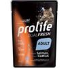 Prolife Dual Fresh Salmone E Merluzzo Freschi Cibo Umido Per Gatti Adulti Bustina 85g