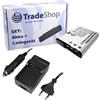 Trade-Shop OFFERTA im Set: fotocamera ad alte prestazioni Li-Ion batteria + Batteria Caricabatteria da auto con adattatore per auto per Sony Cybershot DSC-W 100 W 110 W 120 DSC-130 DSC-W w 150 W 170 DSC della w