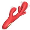 SuperLove Rabbit Flapping G-Spot 3in1 Vibrator Red