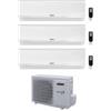 Aermec Climatizzatore Trial Split SPG 12+12+18 con MPG840 R-32 Inverter Wi-Fi Optional Classe A++ ,
