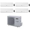 Aermec Climatizzatore Quadri Split SPG 9+9+9+12 con MPG840 R-32 Inverter Wi-Fi Optional Classe A++ ,